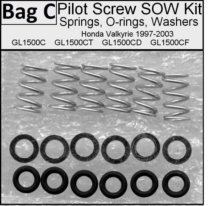 Pilot Screw SOW Kit Fits Valkyrie, Viton GF. GL1500C GL1500CD GL1500CT GL1500CF