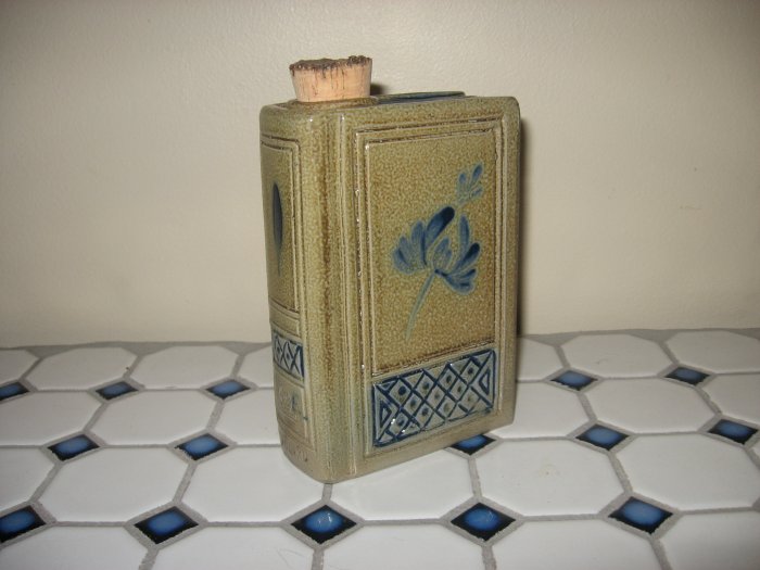 2008 Rowe Pottery Historical Collection Book Flask