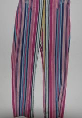 Express Multi-Colored Striped Cropped Pants sz 3/4