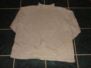 Womens J Crew Cream Mock Neck Sweater sz Large