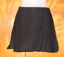 Womens Black BEBE Skirt sz 2 Slit Club Sexy EUC