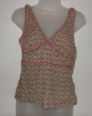 Women's GAP Empire Print Tank Top sz Medium VGC
