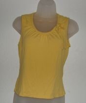 Womens Yellow Ann Taylor Sleeveless Shirt sz XS VGC