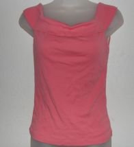 Women's Pink The Limited Sleeveless Off Shoulder Shirt sz S EUC Shelf Bra