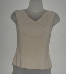 Womens Ann Taylor Loft Stretch Khaki Sleeveless Shirt sz XS EUC