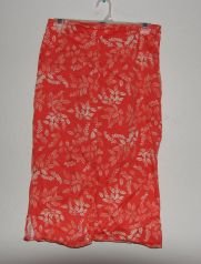 Womens Ann Taylor Stretch Orange Floral Print Skirt sz 6P Petite