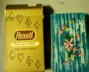 Vintage Rexall Advertising Playing Cards