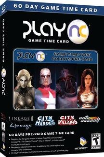 PlayNC 60 day Time Card Lineage 2 Tabula Rasa CoH CoV 15-30 Minute Delivery