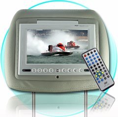 Car Headrest DVD Player - 7" TFT - FM Transmitter Audio