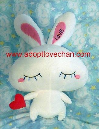 Plush Stuffed LOVE-Chan Ai Otsuka Bunny Rabbit Large 19"