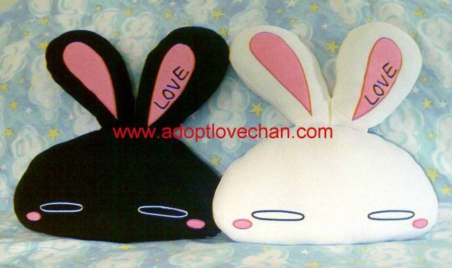 Set of LOVE-Chan Beaded Heads Ai Otsuka Bunny Rabbit Plush Stuffed