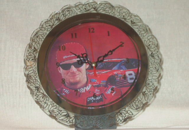 Dale Earnhardt Jr. Clock Mirrored Collectible With Lights