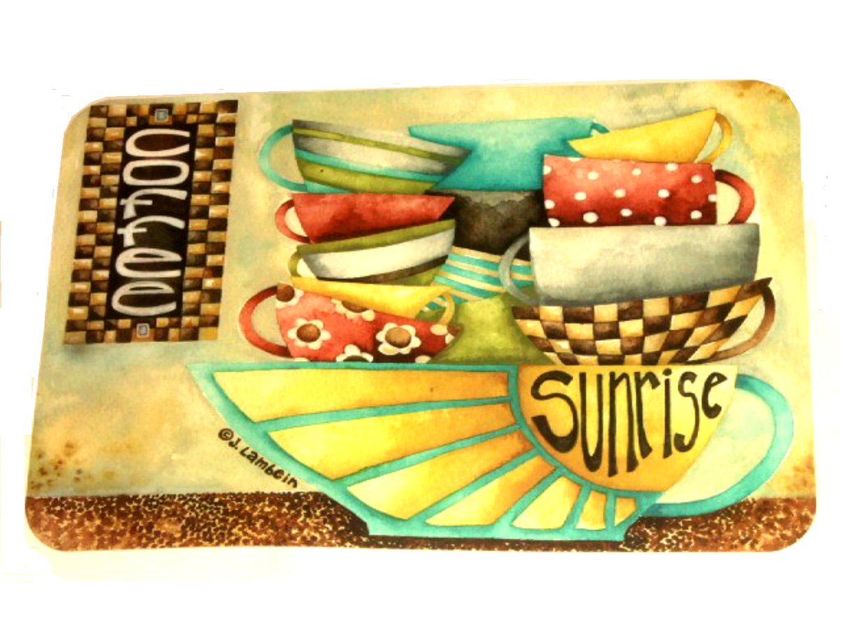 Coffee Cups Placemats Set