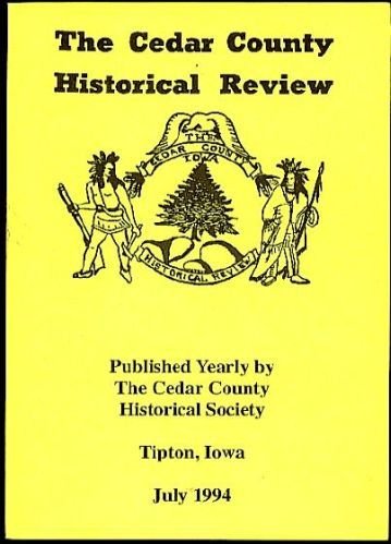 Iowa 1881 Cedar County Marriage records-Corn-1994
