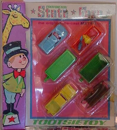 State Fair Tootsie Toy truck 1969 NEW un-opened YELLOW ELEPHANT