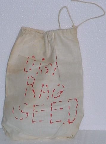 Gourd Seed in Vintage Bag ~~~Luffa make great bath scrubbers. ec413