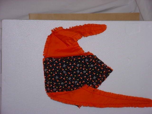 DOG Bandana Fall Halloween Handcrafted Cotton machine embroidery eC304