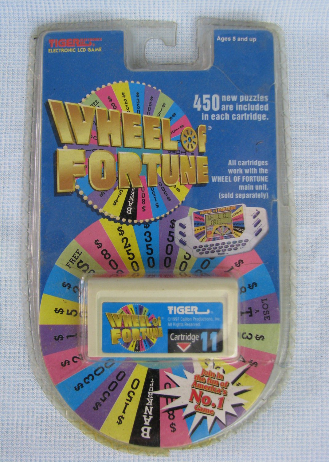 Wheel of Fortune Game Cartridge # 11 MOC Tiger Electronics Vana White1071 x 1500