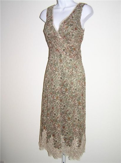 Elie Tahari Danielle Biscuit Silk Dress