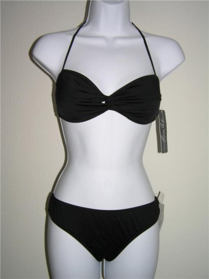 Anne Cole Studio Twist Front Bikini Black