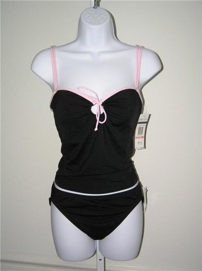 Anne Cole Collection Black/Pink Tankini