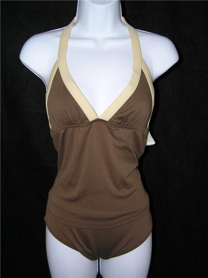 Anne Klein Tankini Brown
