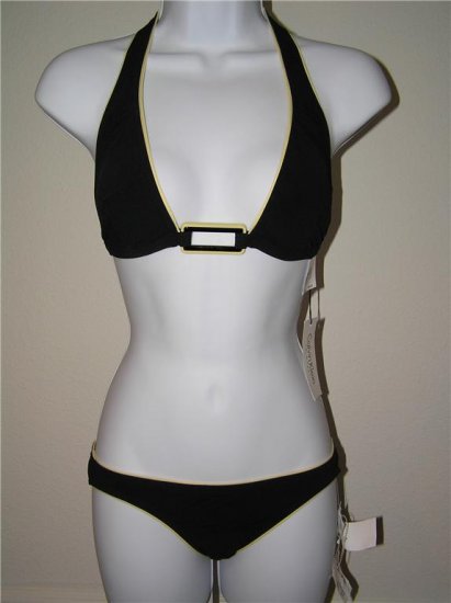 Calvin Klein Halter Bikini Cami Black
