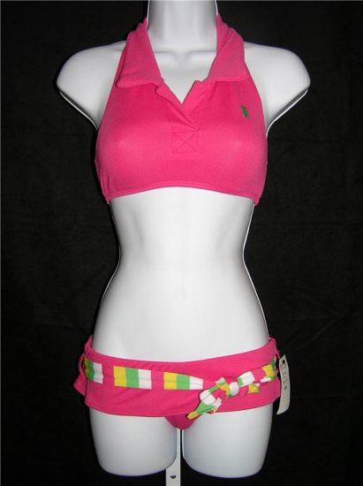 Juicy Couture Halter Polo Skirt Swimsuit (Size M)