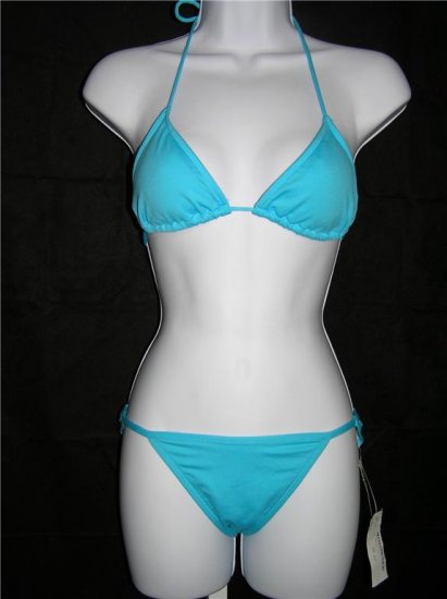 DKNY Blue Bikini Swimsuit (Size 6)