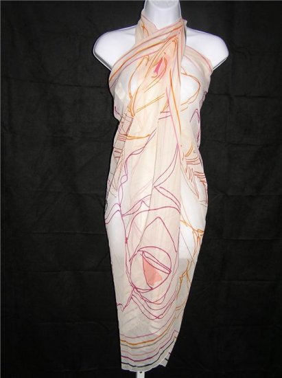 Anne Cole Studio Coverup Sarong Ivory