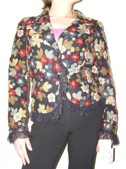 Teri Jon Wool Floral