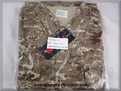 Digital Camo BDU Jacket Shirt Desert X Large New NIB