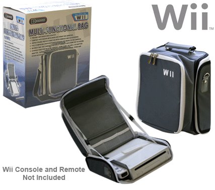 Multi-Functional Carrying Bag for Nintendo Wii