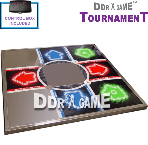 Dance Dance Revolution Tournament Metal Dance Pad for PS 1 and PS2