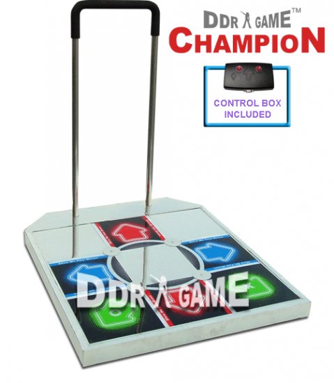 Champion Arcade Metal Dance Pad w/ Handle Bar for PS 1 and PS 2