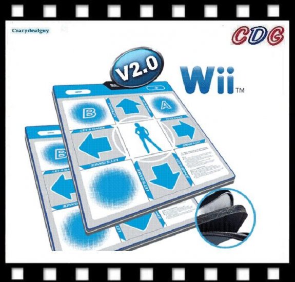 2x Deluxe Dance Foam Pads V2 for Wii Hottest Party 1 ,2 and 3 ddr FS