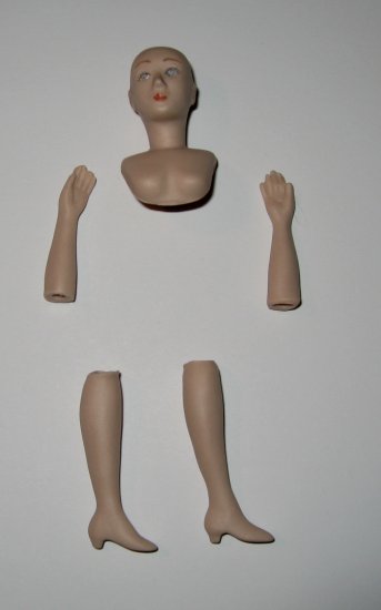 DIY doll kit porcelain dollhouse lady to make
