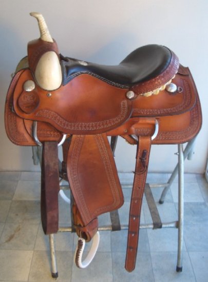 16 Rocking R Flat Seat Cutter Western Saddle