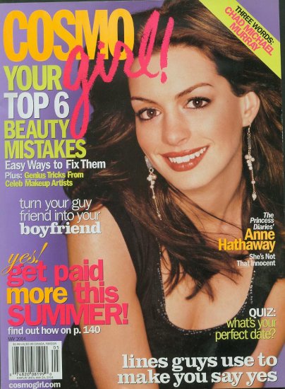 Cosmo Girl Magazine May 2004 Anne Hathaway