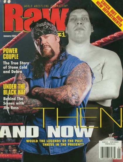 WWE WWF Raw Magazine January 2002 Undertaker