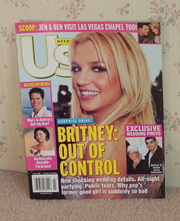 US Weekly Magazine Jan 19, 2004 Britney Spears Bride