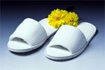 Terry Velour Open Toe Slipper Women OSFA