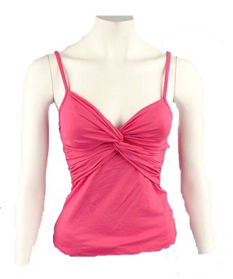 Charlotte Russe Pink Stretch Tank Top Sz Medium