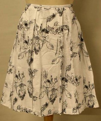 KENNETH COLE PRINT KNEE LENGTH SKIRT SZ 12