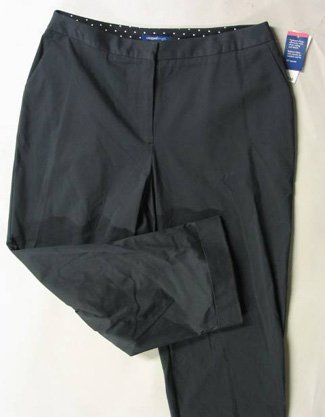 Charter Club Black Cropped Capris Sz 14