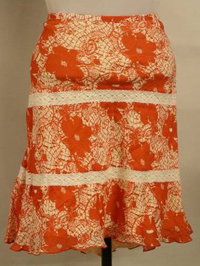 Calvin Klein Jeans Print Skirt Sz 12