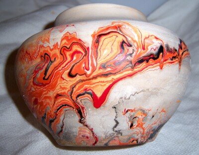 Nemadji Indian Ceramic Pottery Bowl Vase Signed Tourist