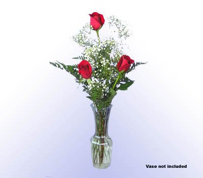 3 Red Rose Bouquet