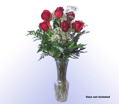 6 Red Rose Bouquet