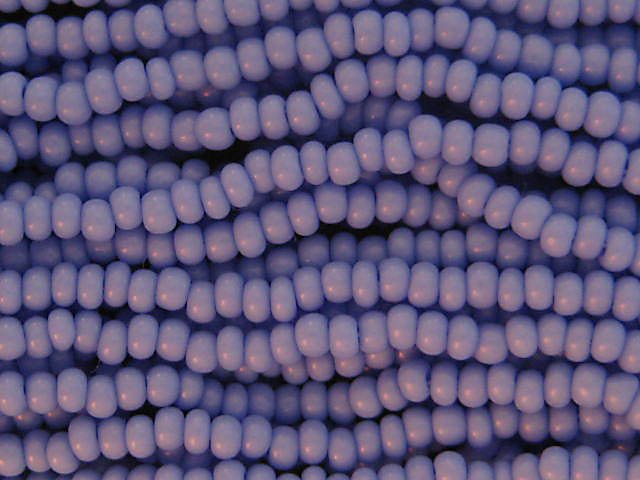11/0 CZECH GLASS SEED BEADS OPAQUE POWDER BLUE 1 HANK